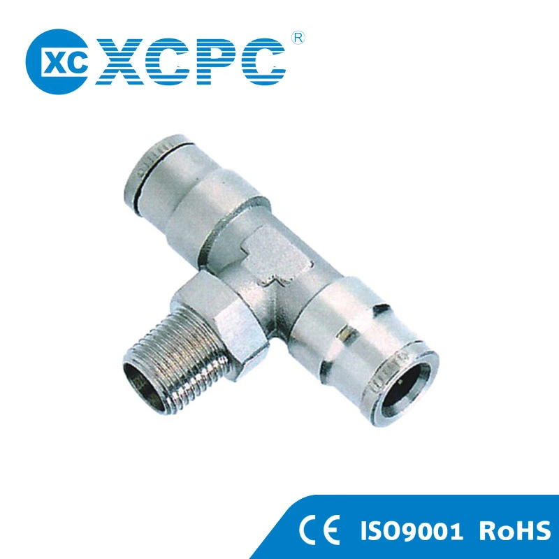 Mnse Metal Pneumatic Tube Fittings Metal Push in Fitting