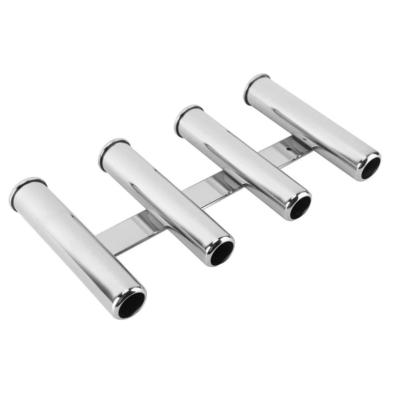 Customized Marine Hardware Stainless Steel Fourtube Side by Side Rod Holder for Boat