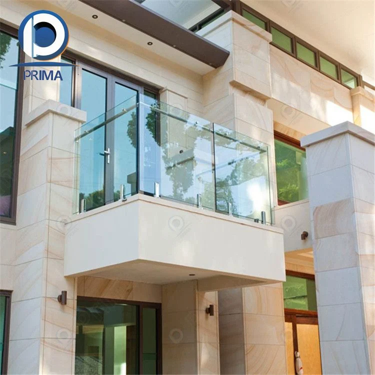 Prima New Design Stainless Steel Side Mount Spigot Balcony Frameless Balustrades 2205 Glass Railing