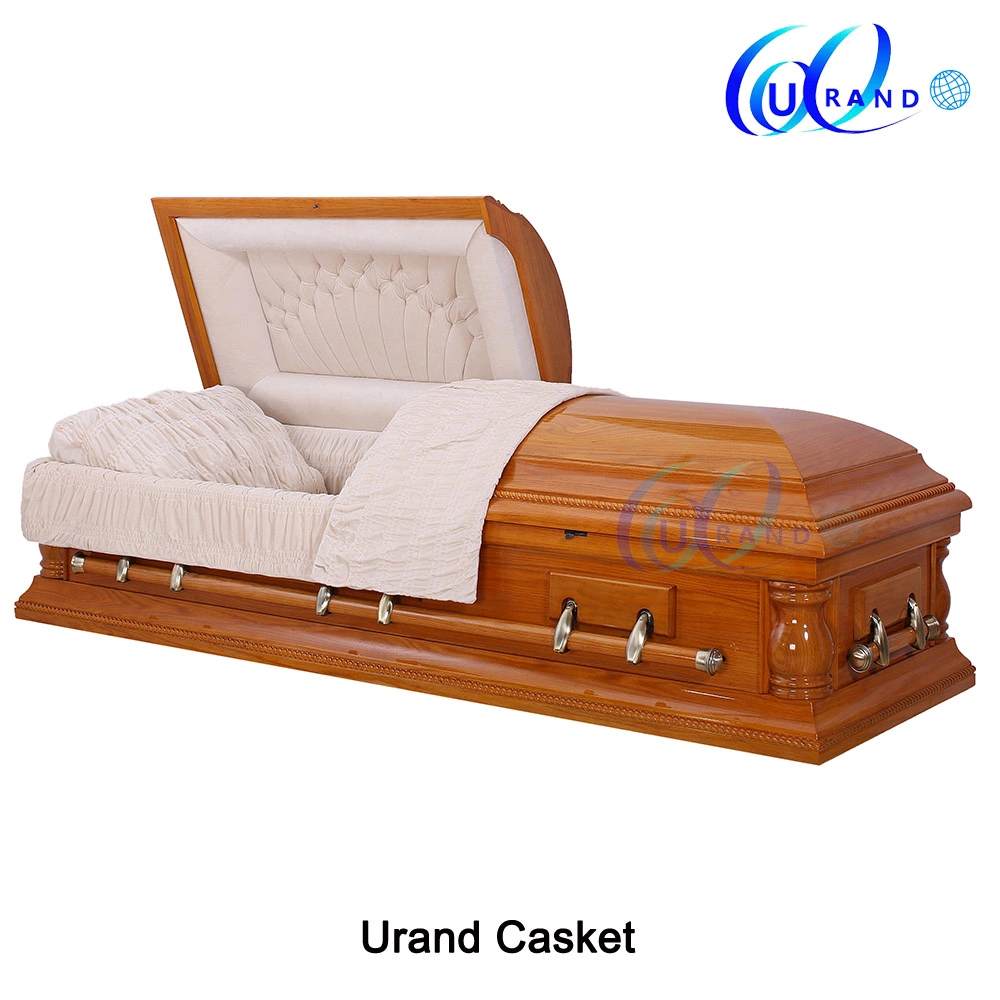 Natral Oak Color Local American Style Made in China Funeral Wooden Casket&Coffin