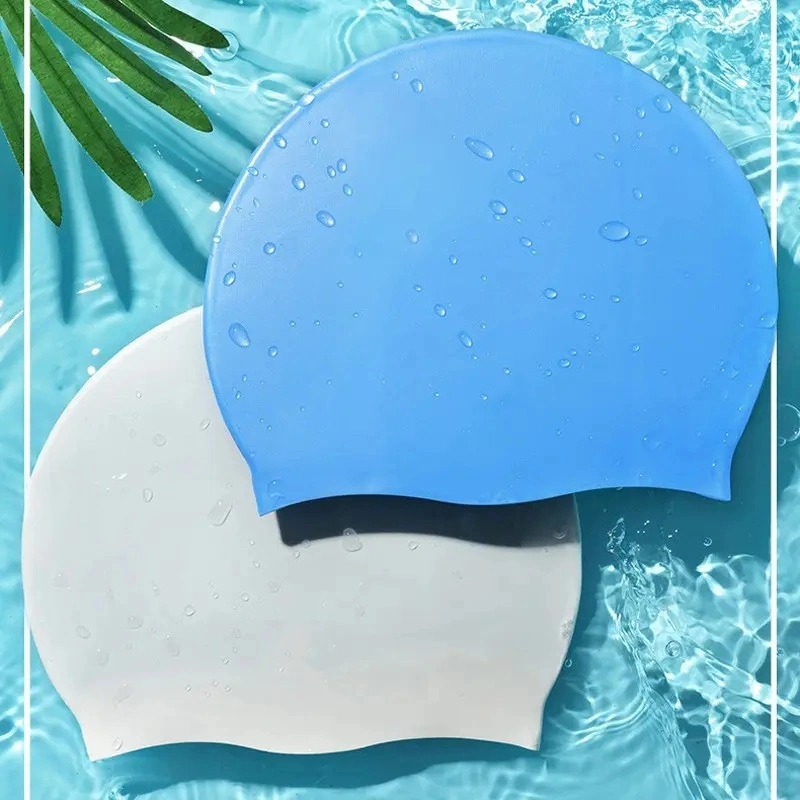 Impresión látex silicona tapa nadar protección auditiva la tapa de natación Natación Water-Proof mejor sombreros