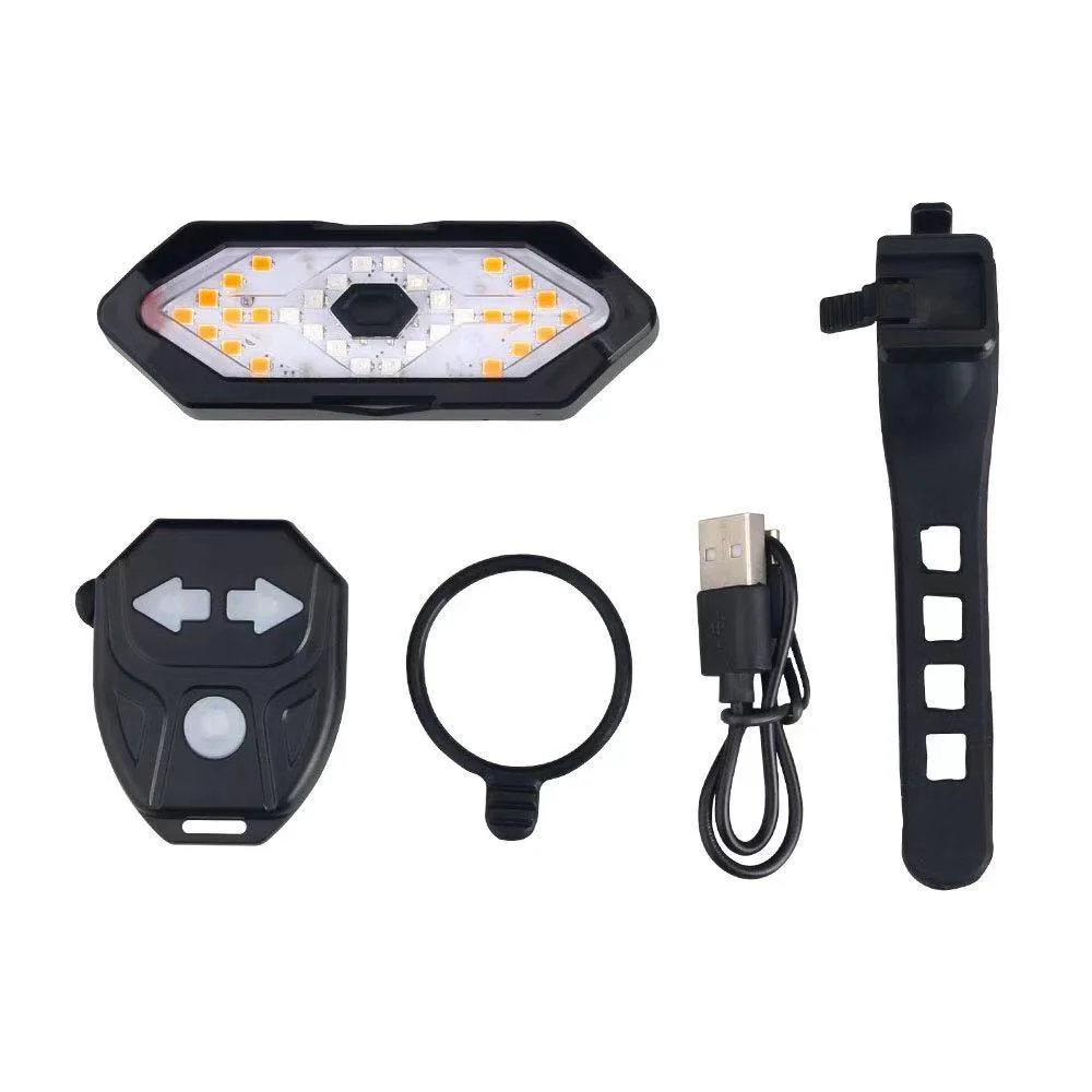 LED Fahrradanzeige Fahrrad Hinterachs Laser Blinker Licht Wireless Remote, Richtungsanzeige Licht Fernbedienung Lenkung Rücklicht, Fahrrad Rücklicht