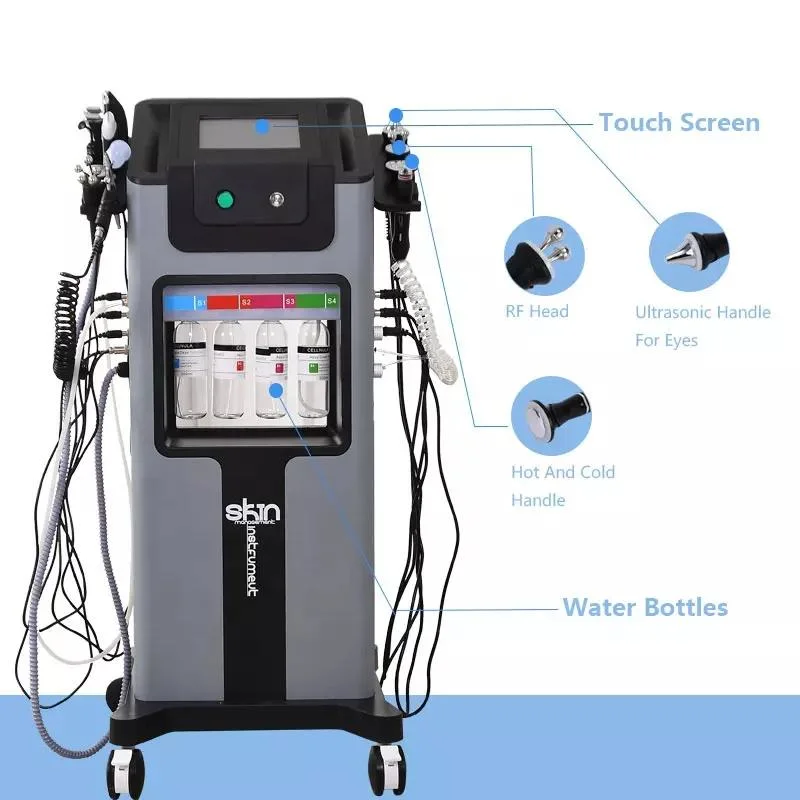 Black Pearl Skin Limpieza Facial professional LED Hydrafacial Solution Aqua Peel Alice Super Bubble Facial Machine