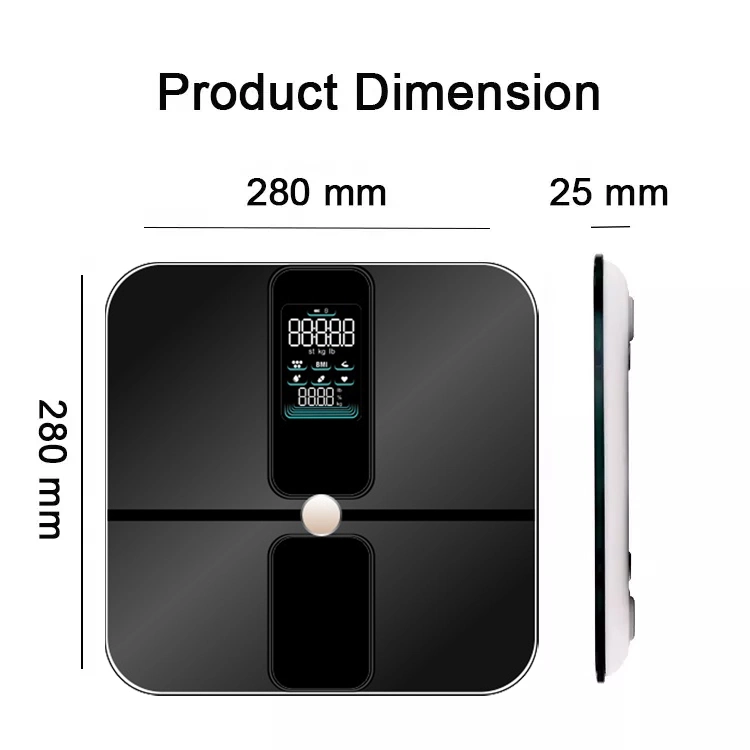 New Va Display ITO Smart Digital Body Fat Scale with Analysis APP