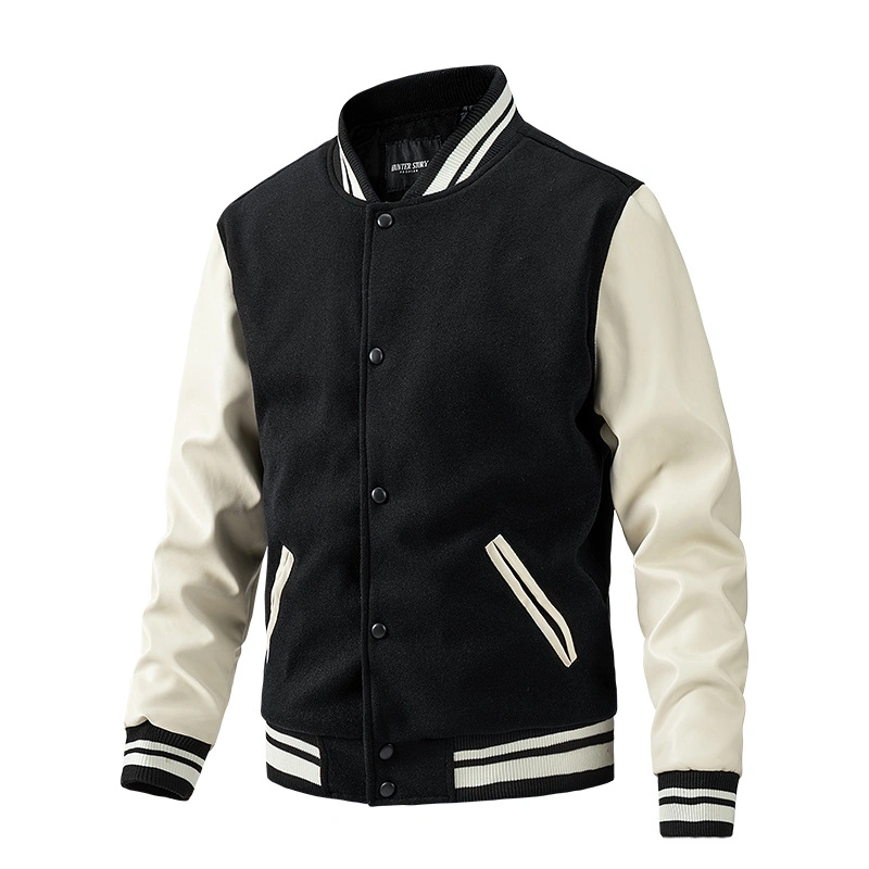 Custom Designer Logo Baseball Varsity Jackets Unisex Loose Casual Manufacturer High Quality Varsity Sport Jacket