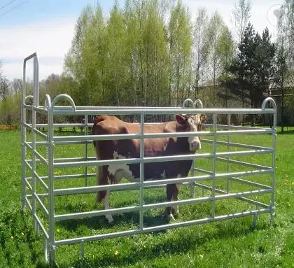 Personnalisé de feux de croisement Rails métalliques galvanisés à chaud Yard de moutons du panneau de clôture