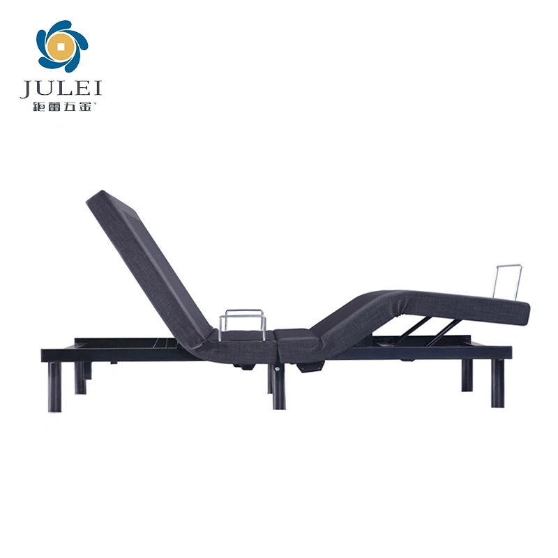 Manufacturer Foldable Adjustable Bed Frame with Massage Base Rail Adjustable