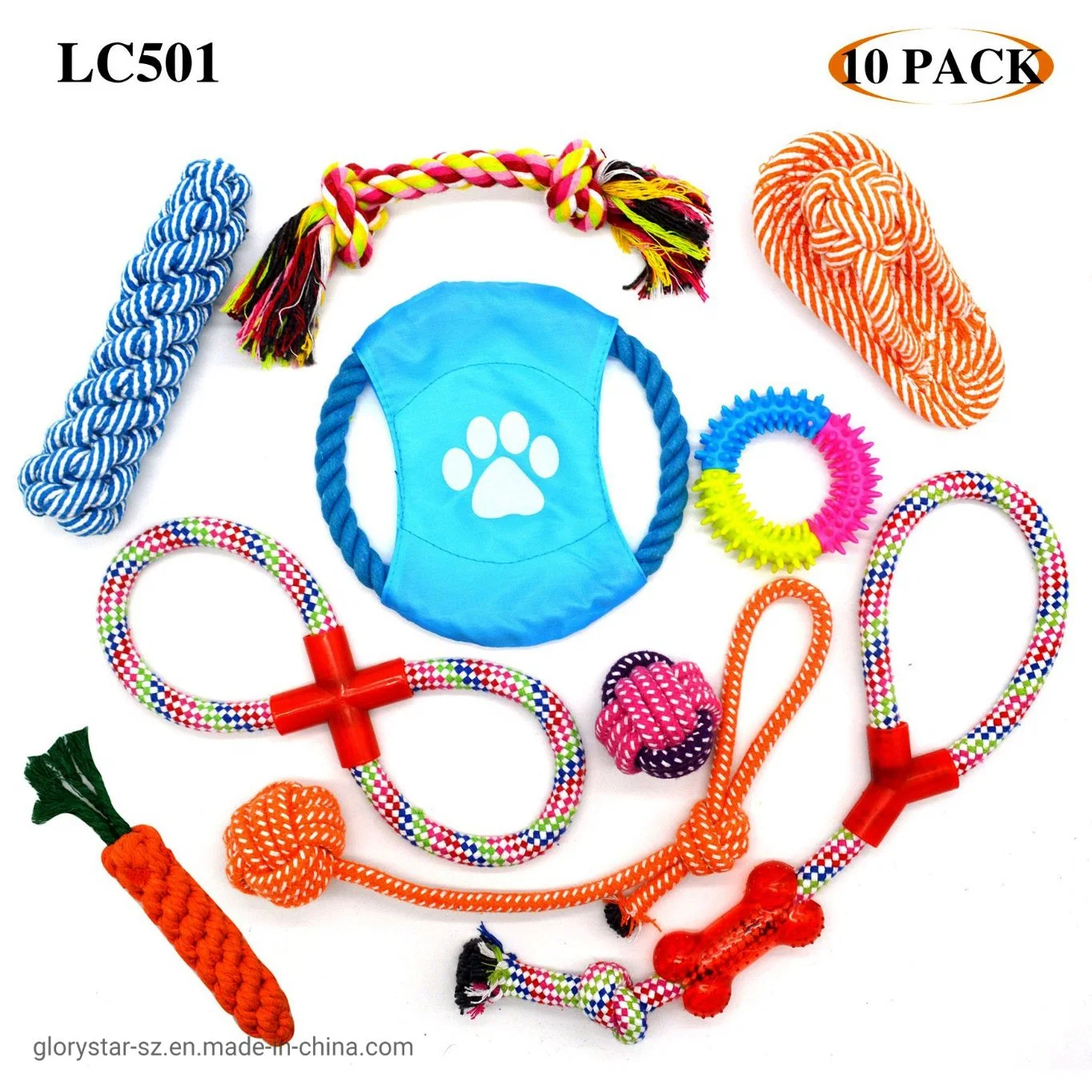 Puppy and Small Dog Pet Teething Squeaky Chew Toys Pack