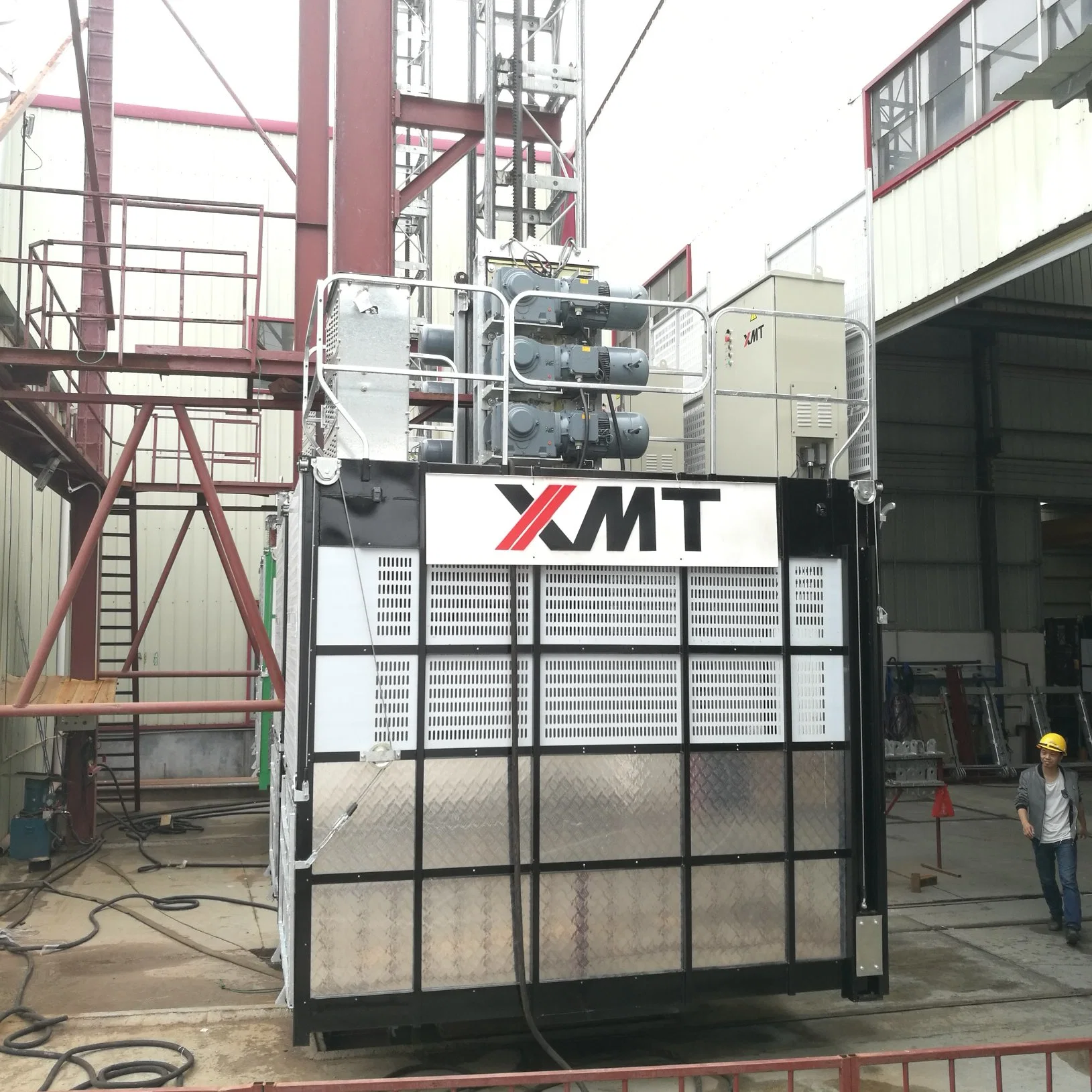 TÜV-Zulassung XMT SC200/200gd Twin Cage Construction Hoist Construction Elevator