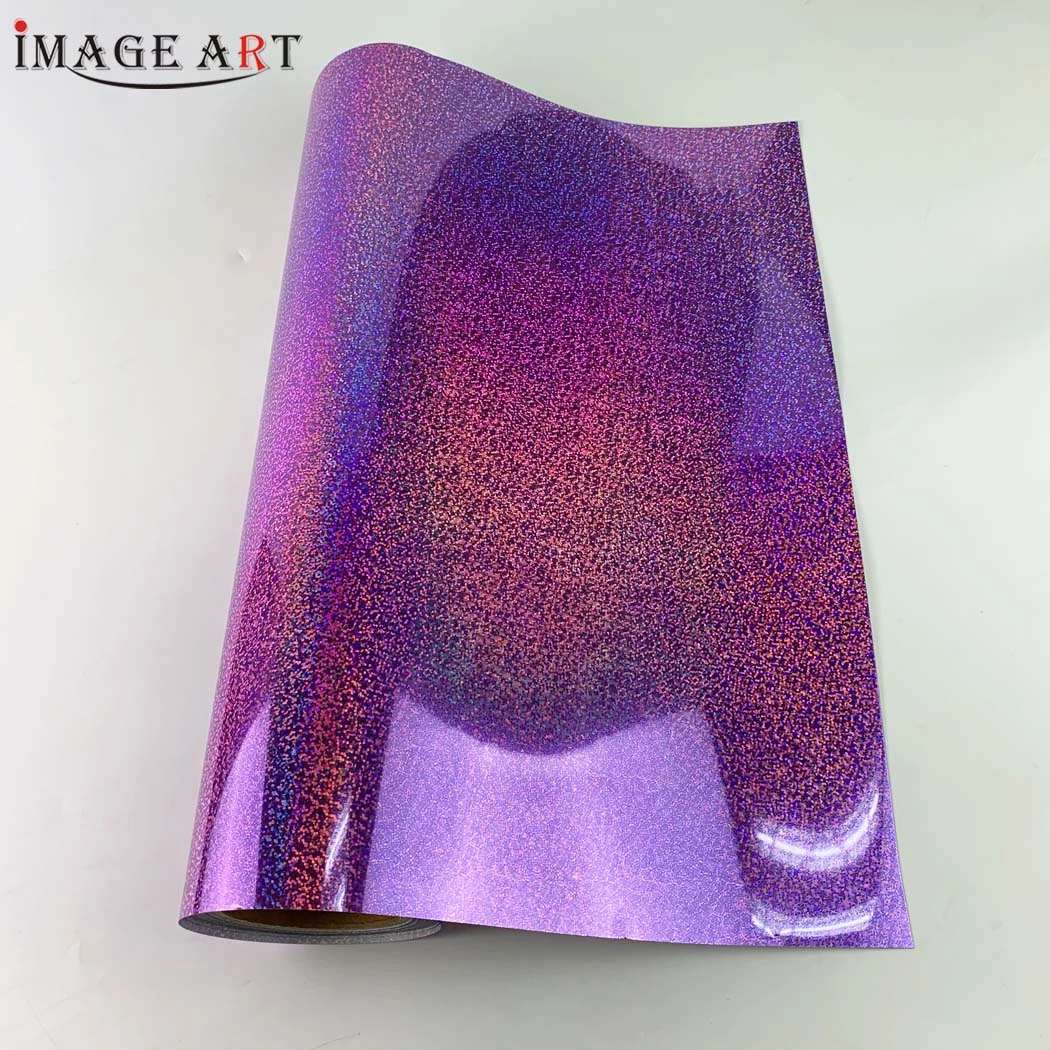 Korea Hologram Heat Transfer Flex/Flim/ Vinyl for Garment/Clothes Printing Cdh-05 Violet