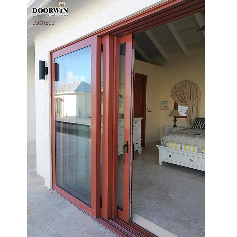 Heavy Duty Lift and Sliding Wood Aluminum Door for Missouri USA Client Design High quality/High cost performance  and Performance French Tempered Glass Narrow Frame Sliding Door