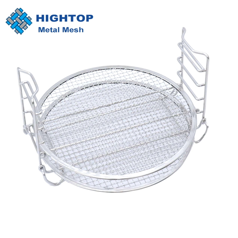 5-Tier Stackable Stainless Steel Air Fryer Household Food Grade Dehydrator Rack Stand