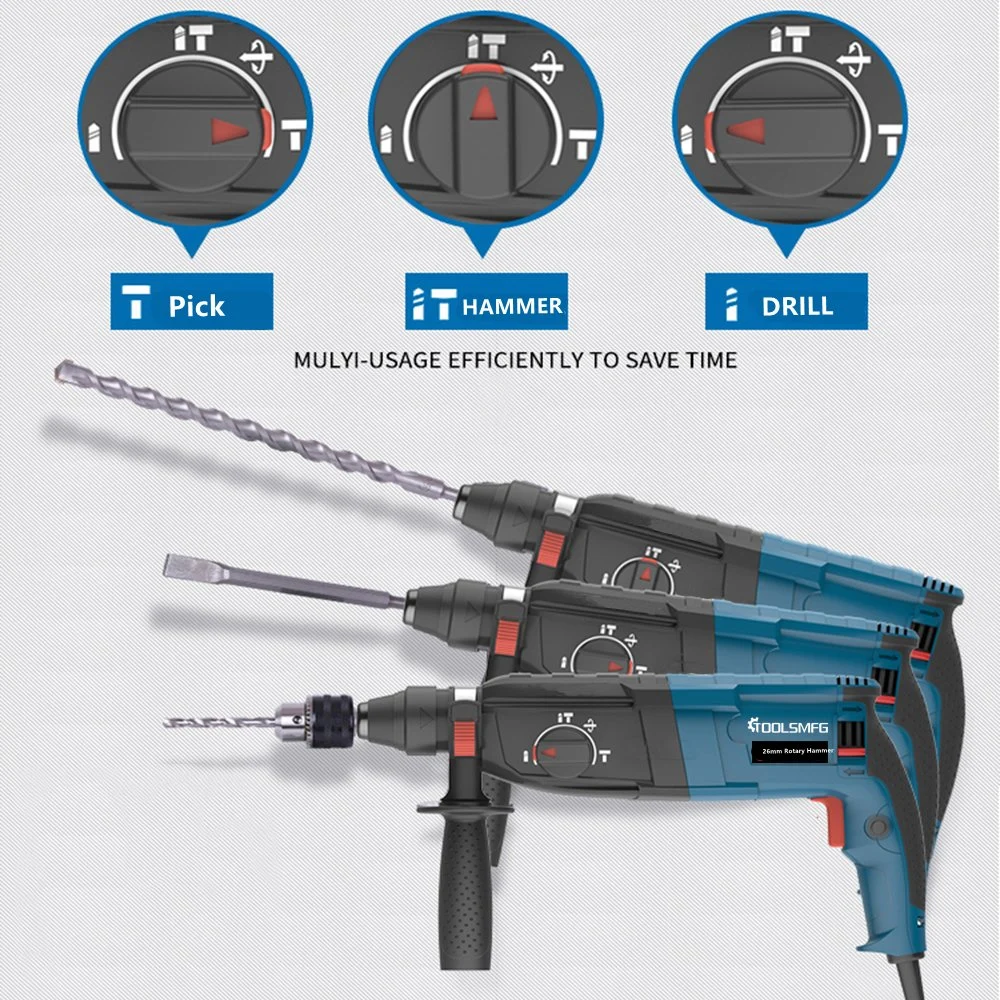 26mm 800W SDS Power elektrischer Drehhammer aus China Factory