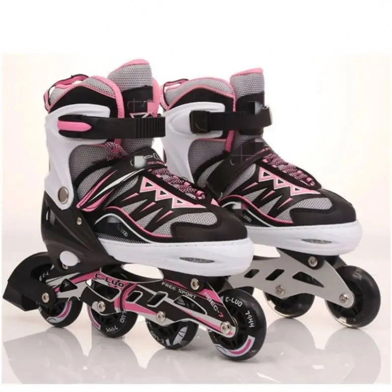 Commerce de gros Sports de plein air quatre roues réglables patins à roulettes en ligne sécuritaire des chaussures pour adultes Enfants