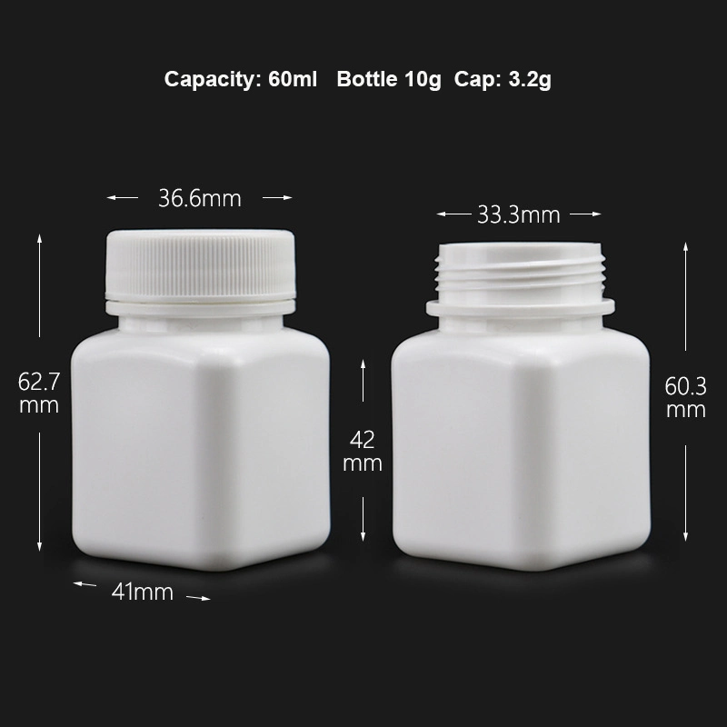 30ml, 60ml, 70mlcapsule Tablette feste Form Medizin Flasche