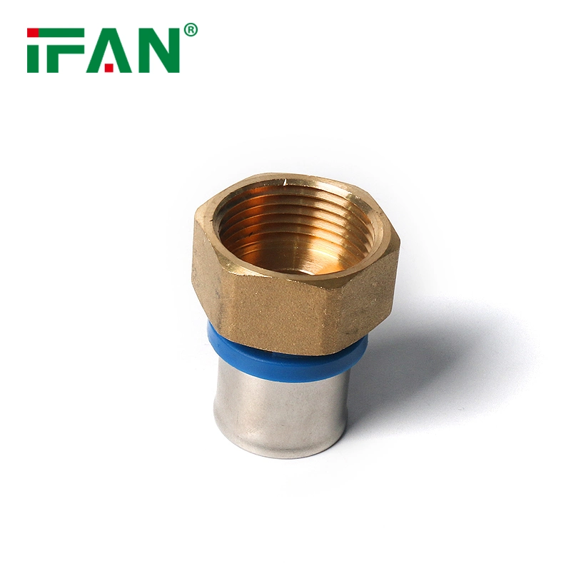 Ifan Supply Pn25 Brass Tee Floor Heating Pipe Pex Press Fittings