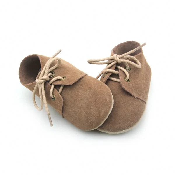 Venta caliente de cuero artesanal estilo Oxford Baby Shoes
