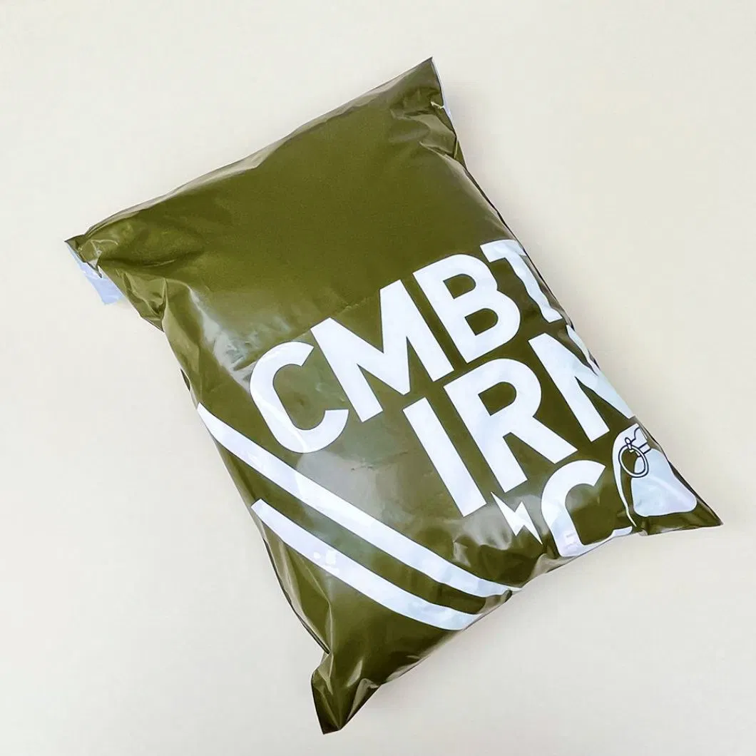 Je vous remercie Mail Bag 10X13 Logo personnalisé imprimé Courier Package d'expédition des sacs d'envoi de colis d'affranchissement Poly Mailers avec poignée sac d'emballage