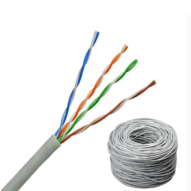 Cable de red UTP Cat 5e cable de cobre 24 AWG para interiores