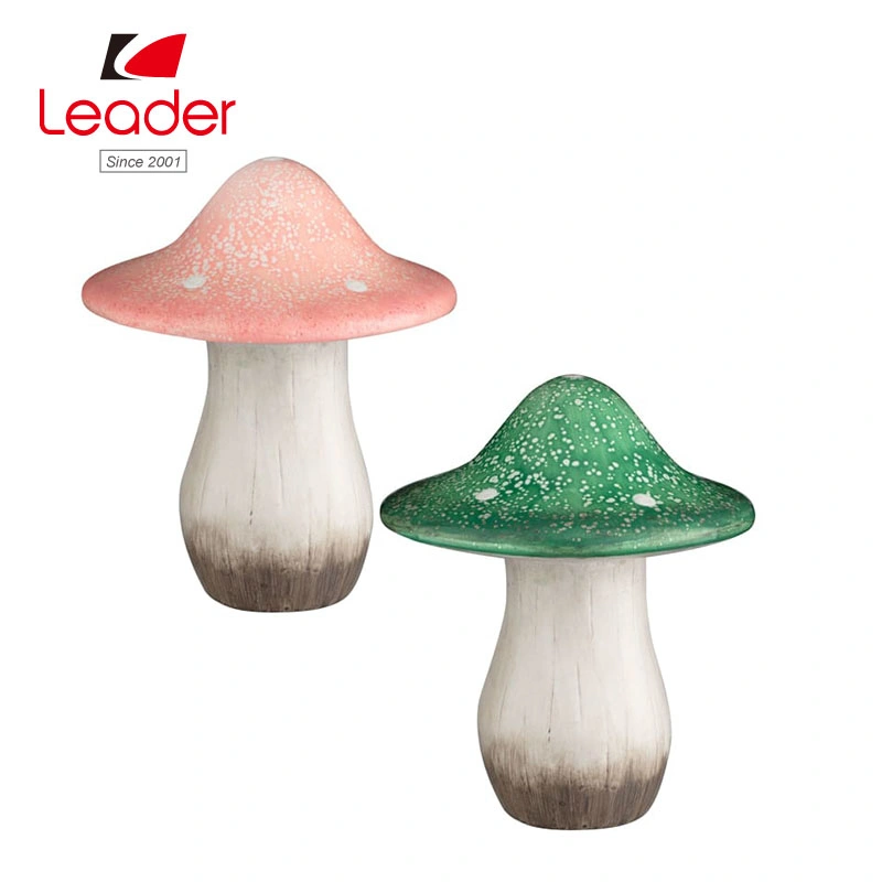 Polyresin Wood Effect Mushroom Ornamnet Resin Mushroom Figurines