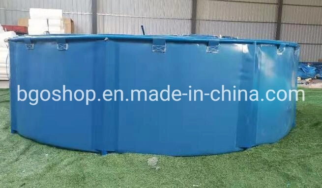 5000L 1mm Thickness Plastic Frame Foldable Fish Pond