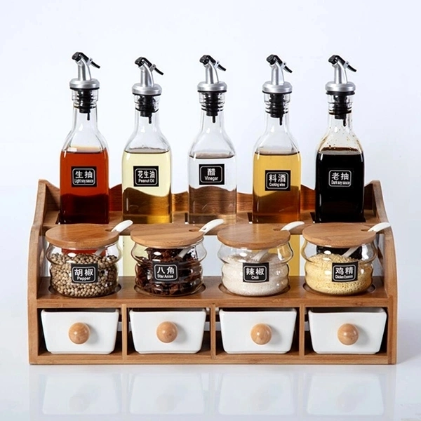 High-Value Kitchen Condiments Condiments Storage Box Household Salt Sauce Box Set Condiments