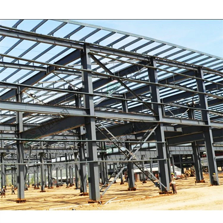 Customized Gable Frame Long Span High quality/High cost performance  H Section Parts Construction for Warehouse Workshop