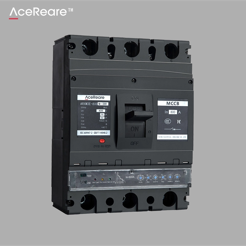 Arm3e Series Electronic Molded Case Circuit Breaker MCCB 3p 3poles 800AMP Molded Case Circuit Breaker