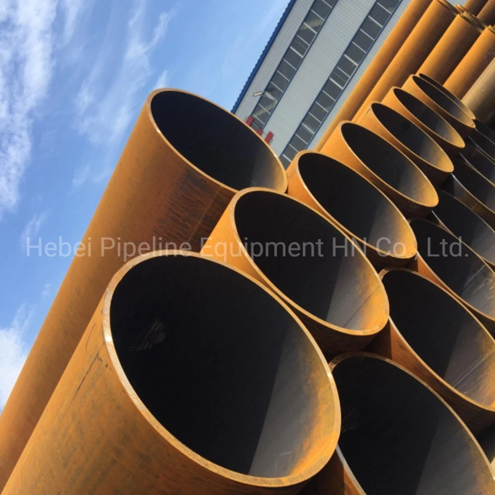 Large Diameter High Frequency Straight Seam Welded Steel Pipe for Fluids Transmission Water Structural GB/T9711 En10219 En10217 BS1387 S235jr S355 St37