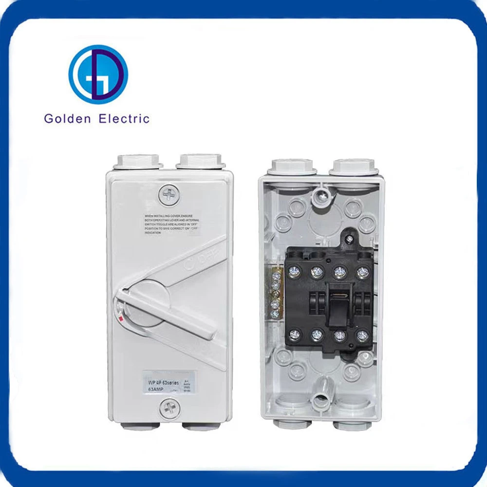 AC Isolation Switch 3poles 20A 35A 63A Waterproof Enclosed Isolating Switch Ukf Series Disconnector