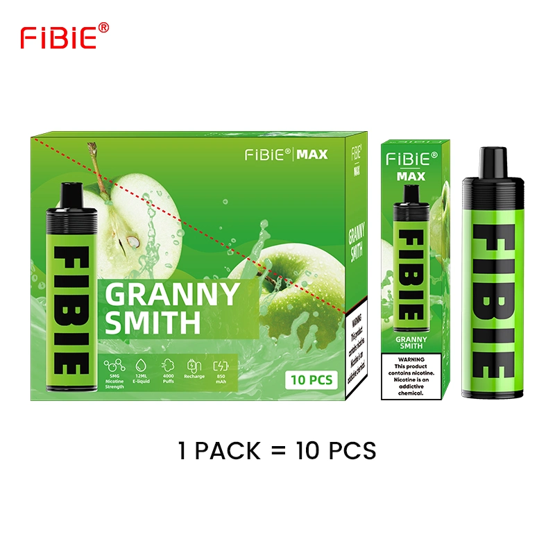 Fibie humo grande 50mg de sal de Nic Max 4000 inhalaciones Elf Bares Vape desechables Amazon Ebay personalizada pluma recargable Mini Eléctrico Shisha Hookah