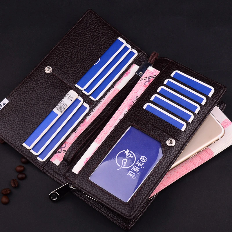 High quality/High cost performance Leather Purse Men Card Holder Wholesale/Supplier