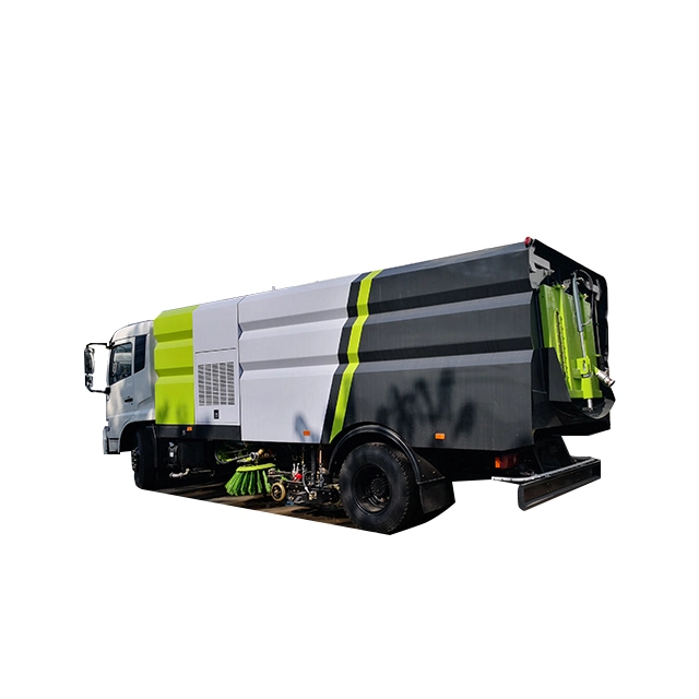 Dongfeng 4X2 Rhd saneamiento vial barredora vial limpieza de alta presión de vacío escobas Sweeper vehículo camión