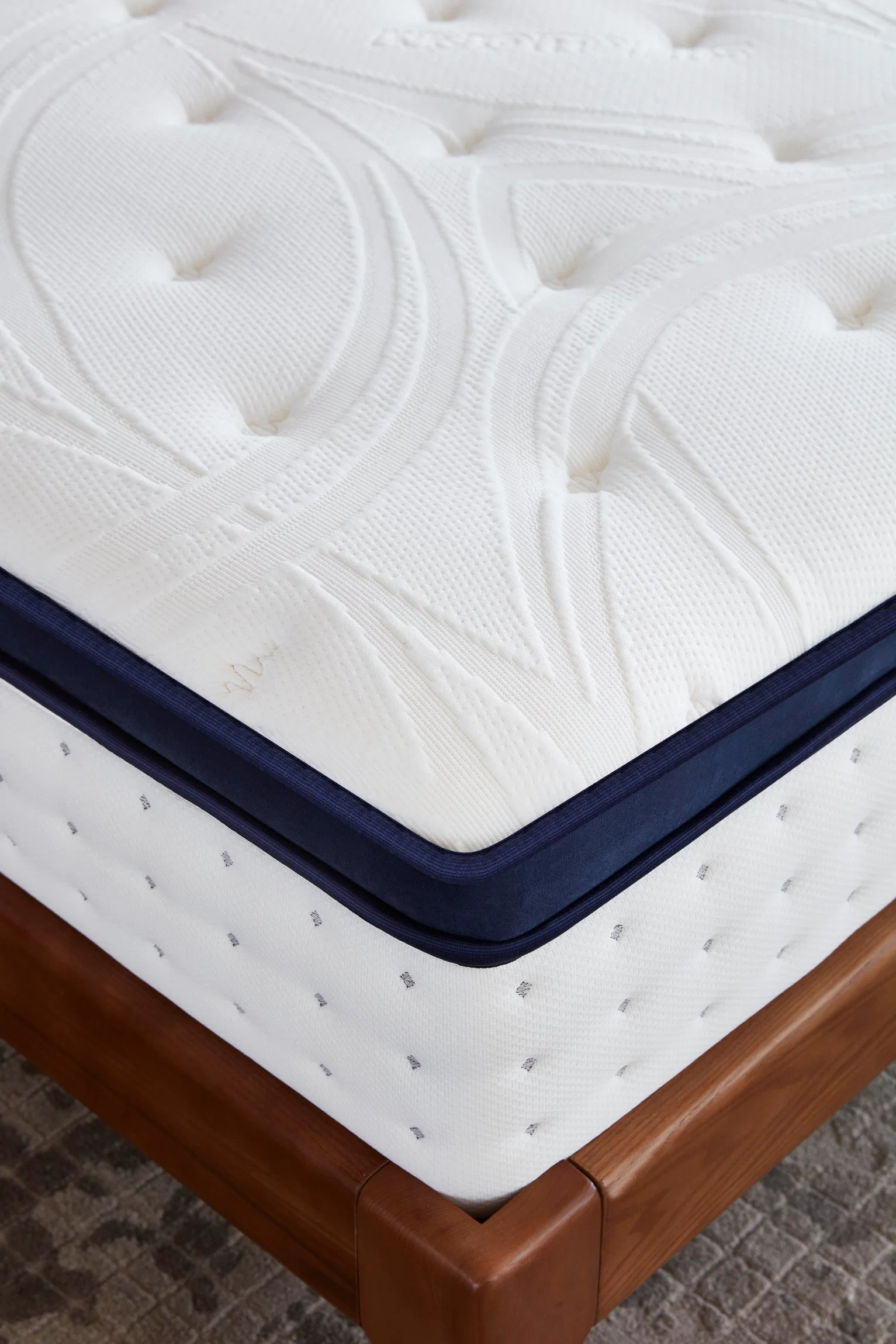 Luxury Design Hard Euro Pillow Top Cool Memory Foam Latex Pocket Spring King Size Mattress Pocket Spring Coil Bed Mattress (YY011)