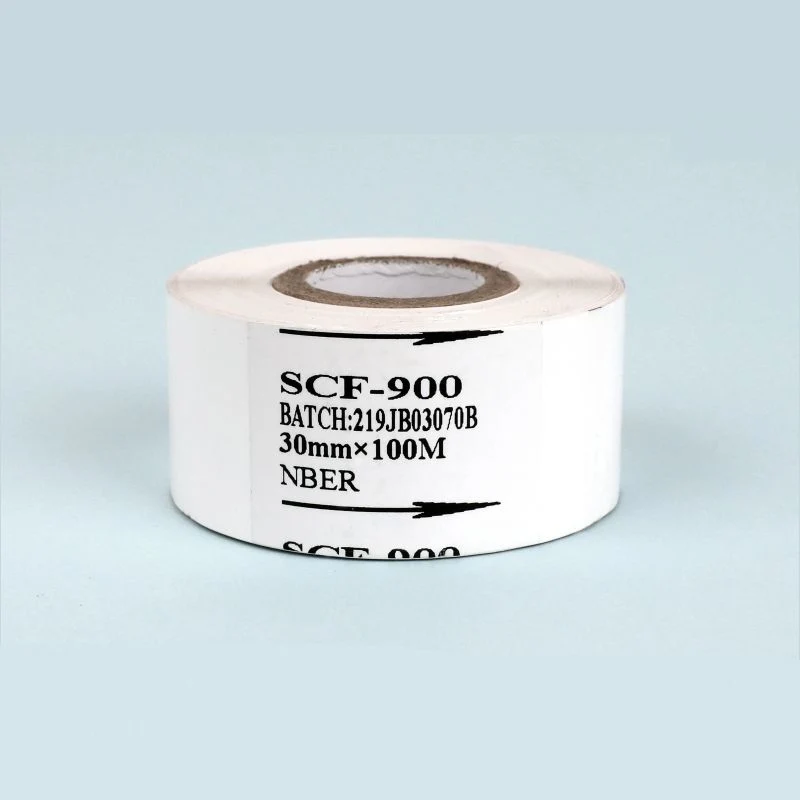 25mm*100m Scf Hot Foil Stamping Roll/Black Coding Ribbons/Hot Print Stamping Foil for Expiry Date Printing