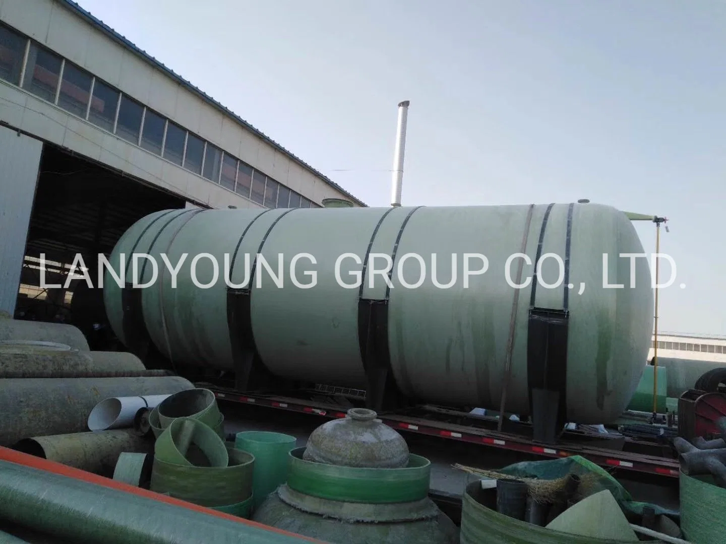 FRP Pressure Tank Edible Water Treatment Anticorrosion FRP Fuel Storage Tank