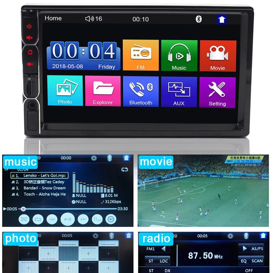 Car Radio 2 DIN MP3/MP4/MP5 Auto Radio and Video Player