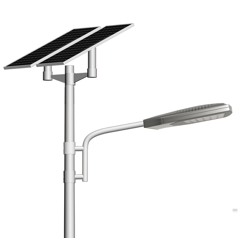 Solar Street Lamping Einarm-Druckguss-Aluminium-Halterung 9 Meter Post auf den Philippinen