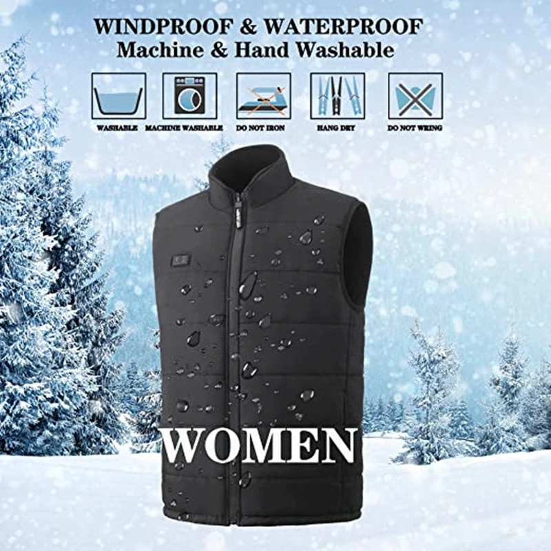 USB Heated Vest Intelligent Heating Waistcoat Thermal Warm Clothing Outdoor Camping Hiking