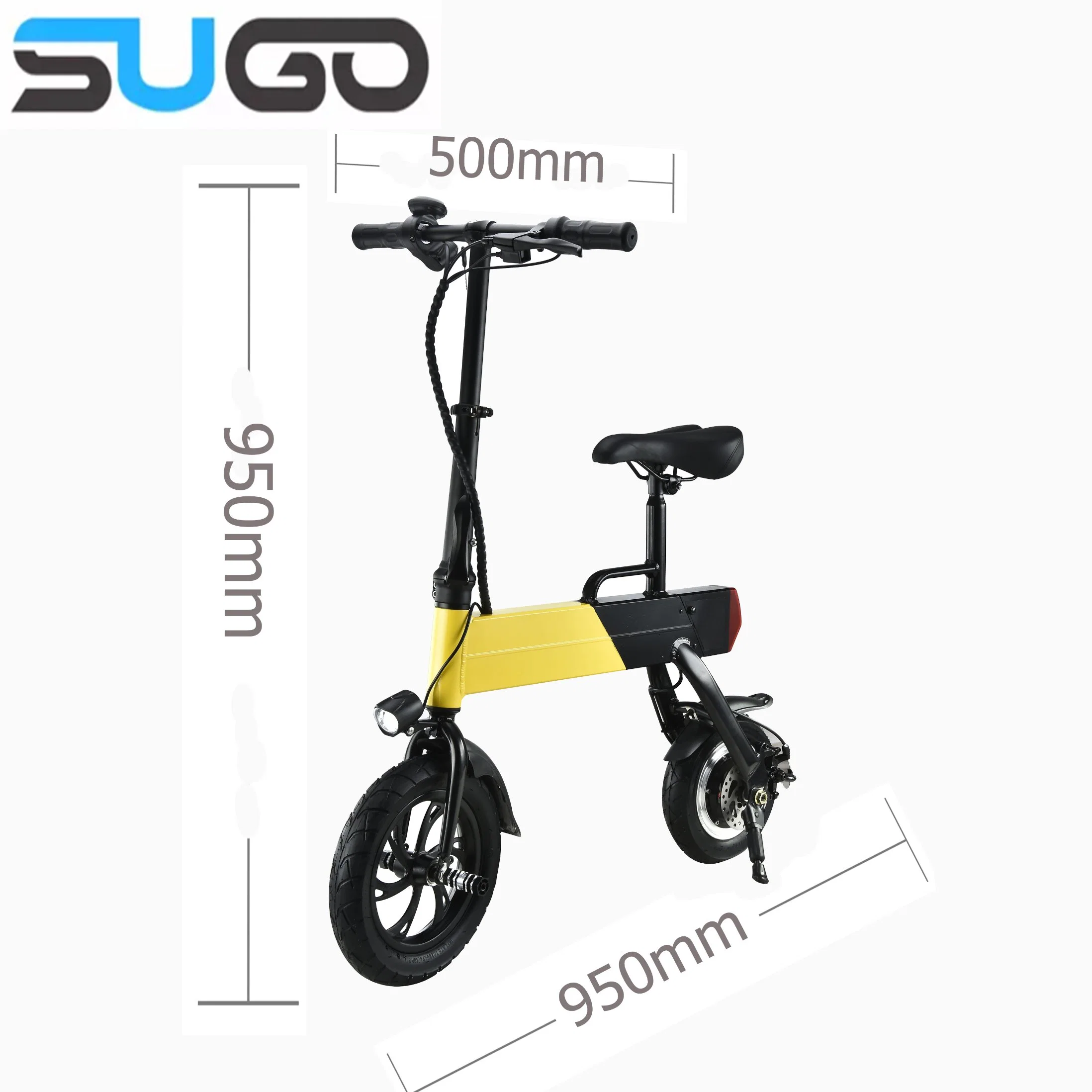 Chinese Factory 12 Inch Tire Folding 30km/H 350W Electric Bike