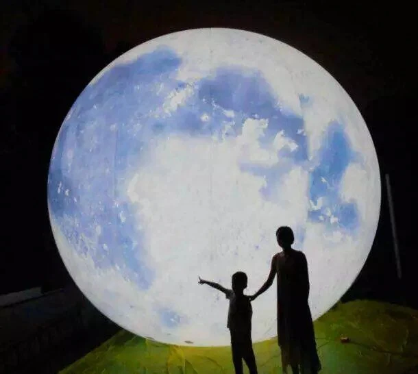 Boyi Large LED Inflatable Moon Balloon Activities Inflatable LED Moon B33