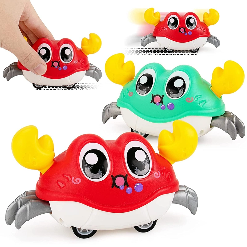 Double Pull Back Animals Toddlers New Model Push and Go Back Baby Car Toys Crab Toy as First Birthday Gifts
