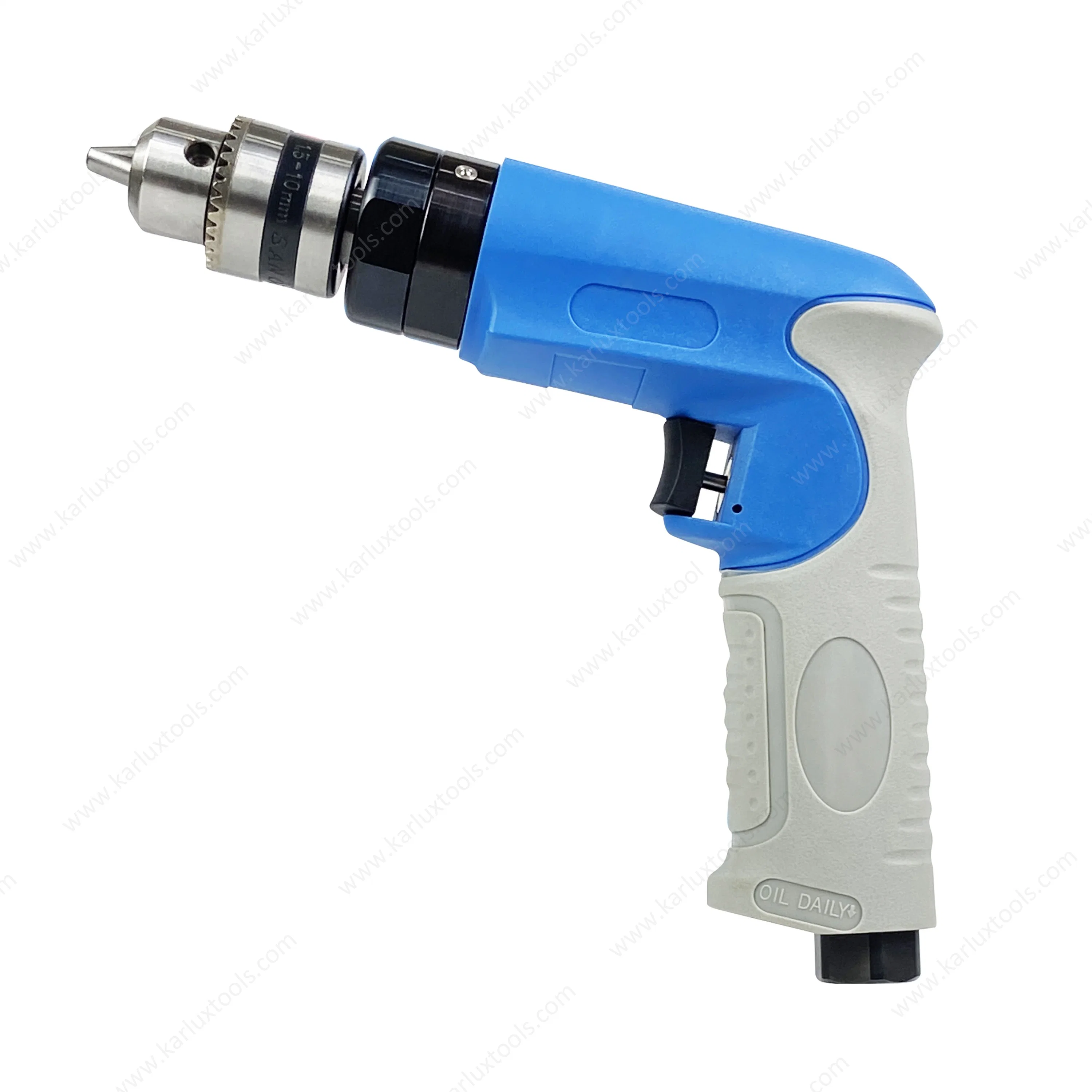 3, 000rpm 1.0HP Ultra-Low Noise Mini Hand Drill Industrial Non-Reversible Pistol Pneumatic Air Drill with Chuck 3/8''