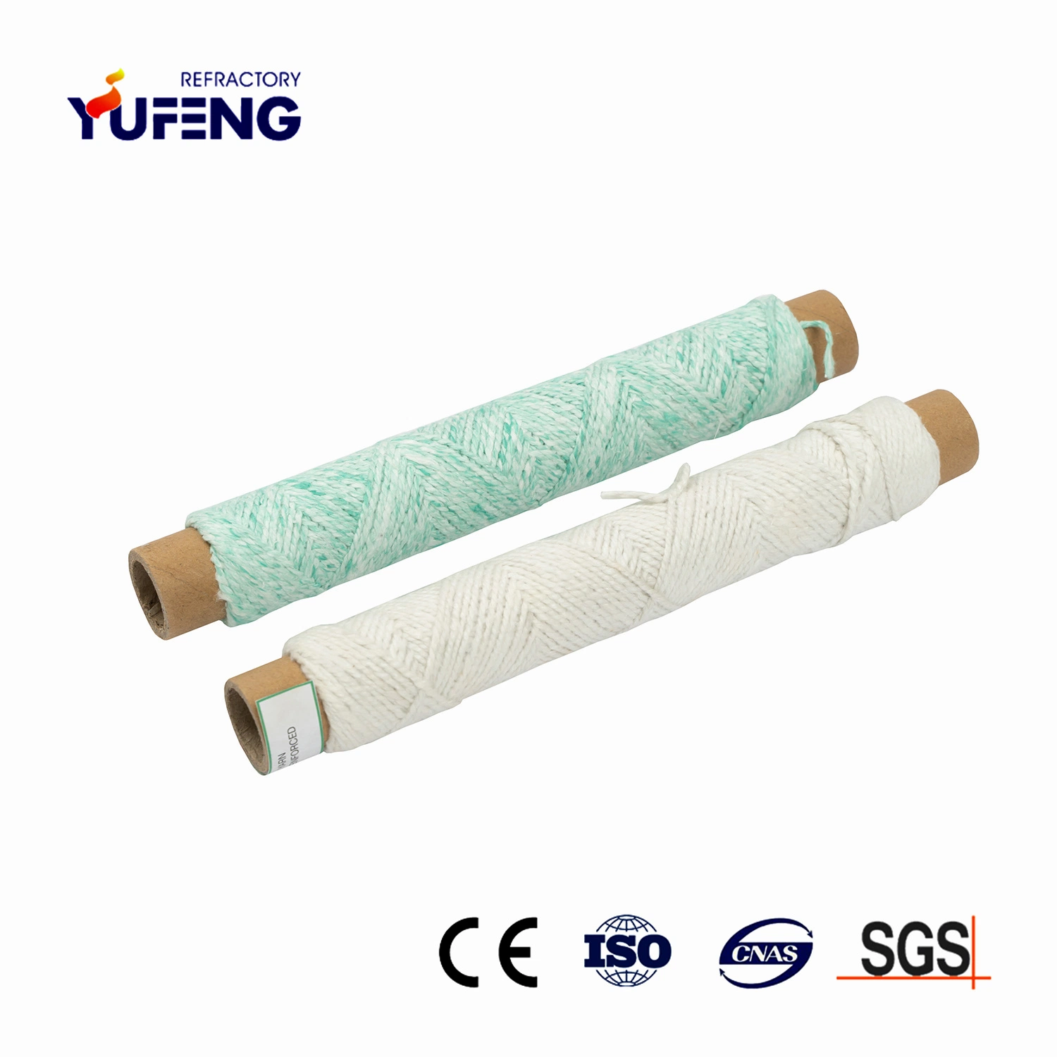 Green Color Heat Insulation Textile Materials Bio Soluble Fiber Wool Yarn