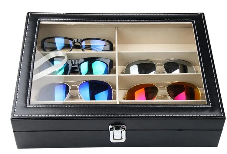 Eyewear Display Storage Wood Sunglasses Stand Glasses Stand Show Floor-Standing Exhibition Box