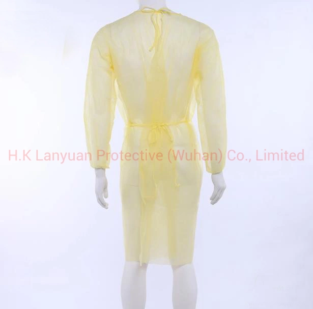 Disposable PP+PE Surgical Level 2 Protective Apparel Light Weight Isolation Gown