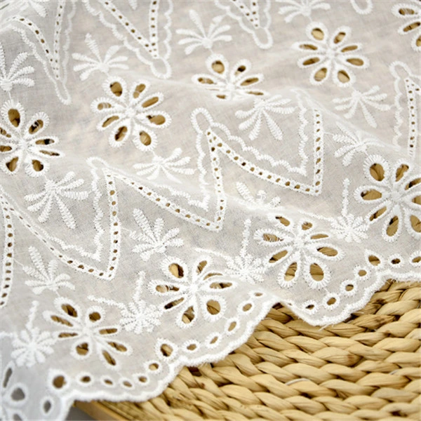 100% High quality/High cost performance  Good Sale Cotton Lace 52"-55" for Garments