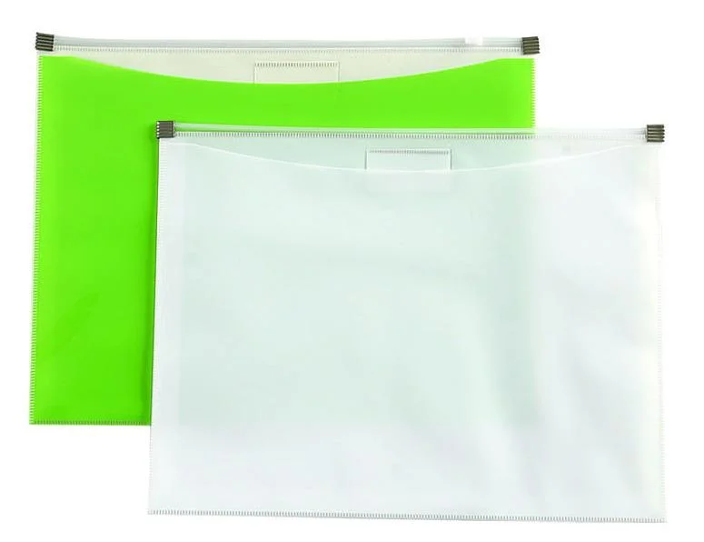 PP File Bag With Plastic Zipper (F-A022)