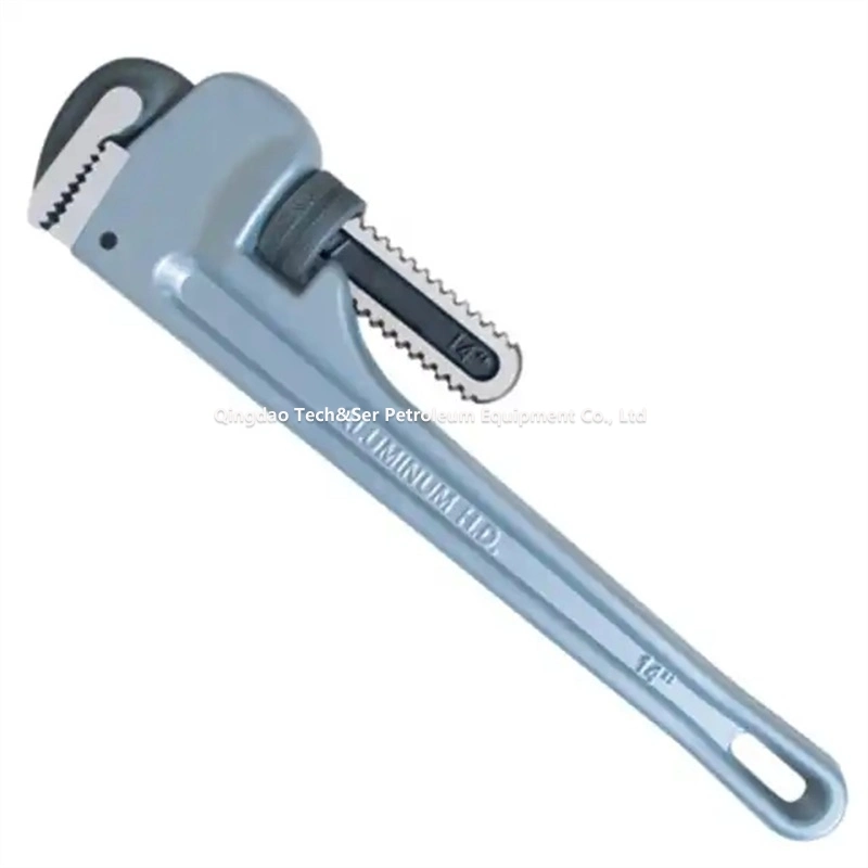 Heavy Duty American Straight Drop Forged Self Adjustable Pipe Spanner Wrench Cutting Tool Ratchet Wrench