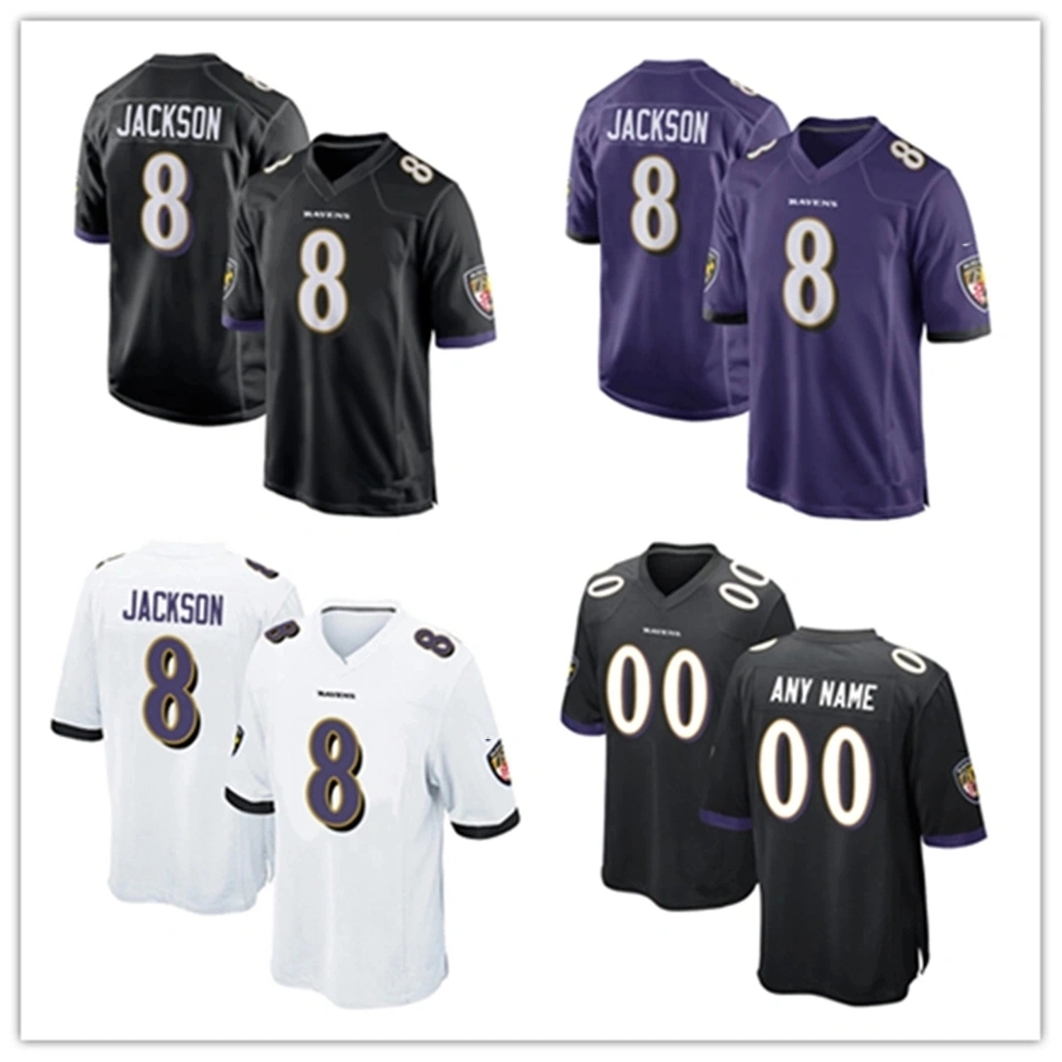 Ravens 8 Lamar Jackson Baltimore Men Women Youth Football Jerseys